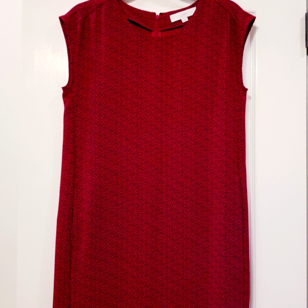 Loft XS maroon dress